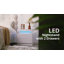 LED Bedside Table with 2 Drawers, Bedside Table with LED Lights for Bedroom-85476454