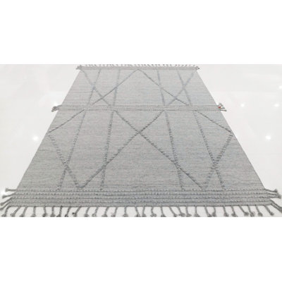 Clearance One-of-a-Kind Rectangle 9' X 12'2" Hand Knotted Area Rug