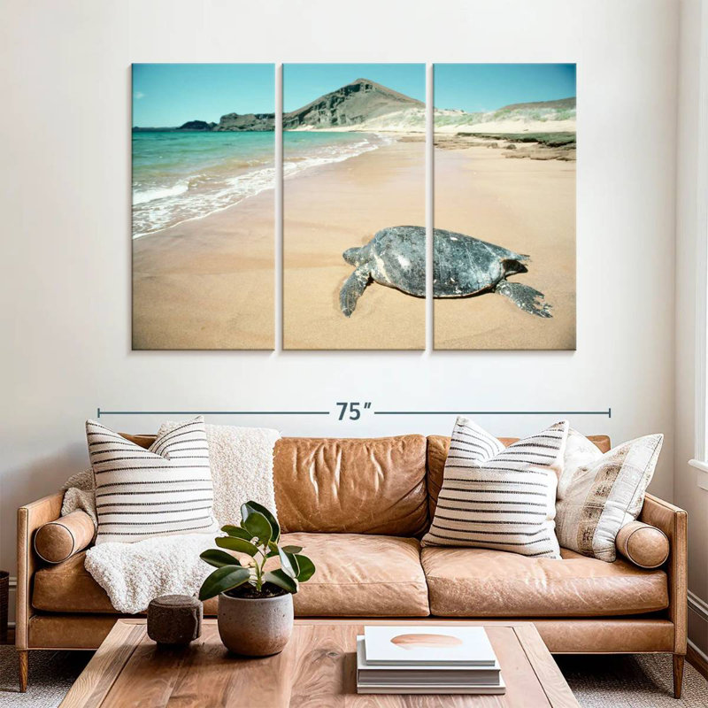 Brampt Galapagos Loggerhead Turtle, 42" H x 65" W