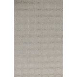 Wool Geometric Area Rug in Beige