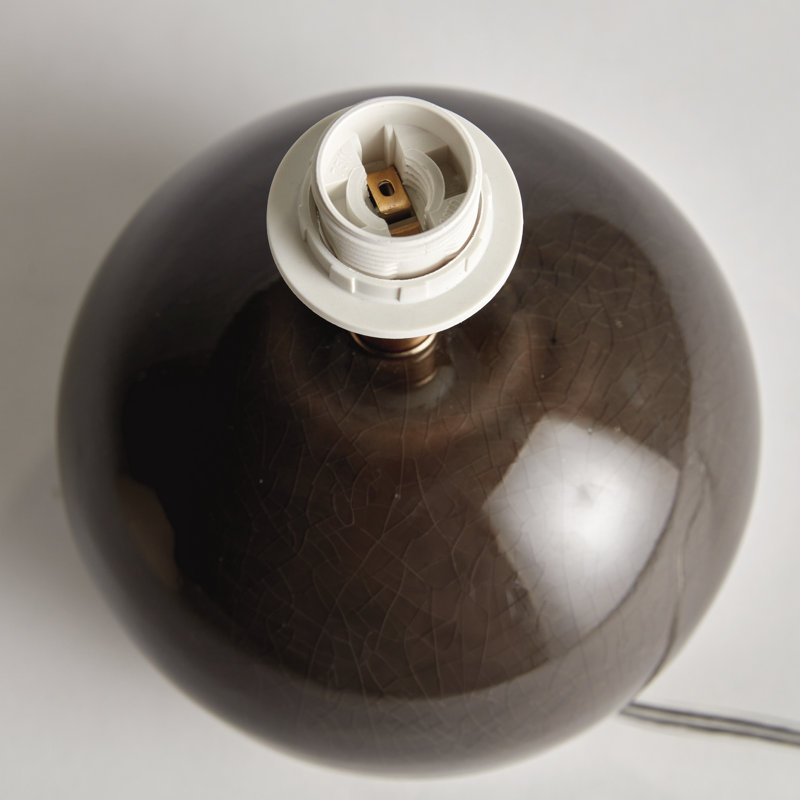 Oscar Standard Table Lamp, Gray, 11" H x 10" W x 10" D