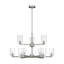 Fullton 9 Light Dining Room Chandelier With Clear Shade-1544746135