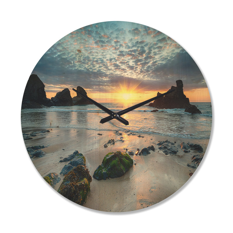 Magnifique horloge murale Porthcothan Bay, Grand
