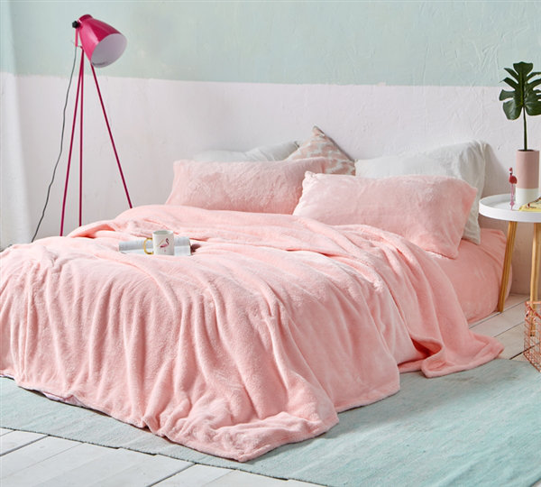 Other Items Coma Inducer Fleece Sheet Set, Twin XL Sheet Set with 2 Pillowcases, Rose Quartz