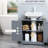 Gray Bathroom Cabinet For Under Sink. Space Saving With 2 Doors And Shelf. Added Storage Space. Adjustable Shelf Option. Strong Build. 33 Lbs Capacity. 23.5" L X 11.81" W H Sink Storage, Gray. &