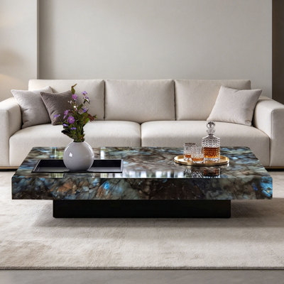 Table basse italienne en marbre minimaliste
