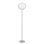 Lucciola Floor Lamp P White Matt Satin Nickel E26 Ul