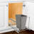 LYNK PROFESSIONAL 10"W x 21"D Pull Out Trash Can Under Cabinet Slide Out Organizer