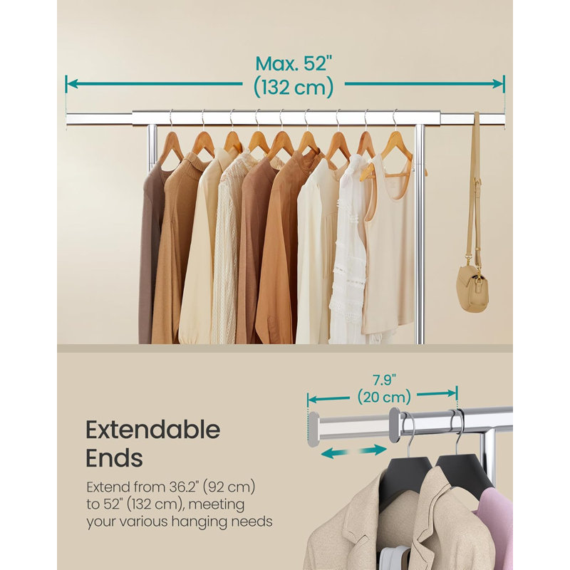 83.5cm Rolling Clothing Rack
