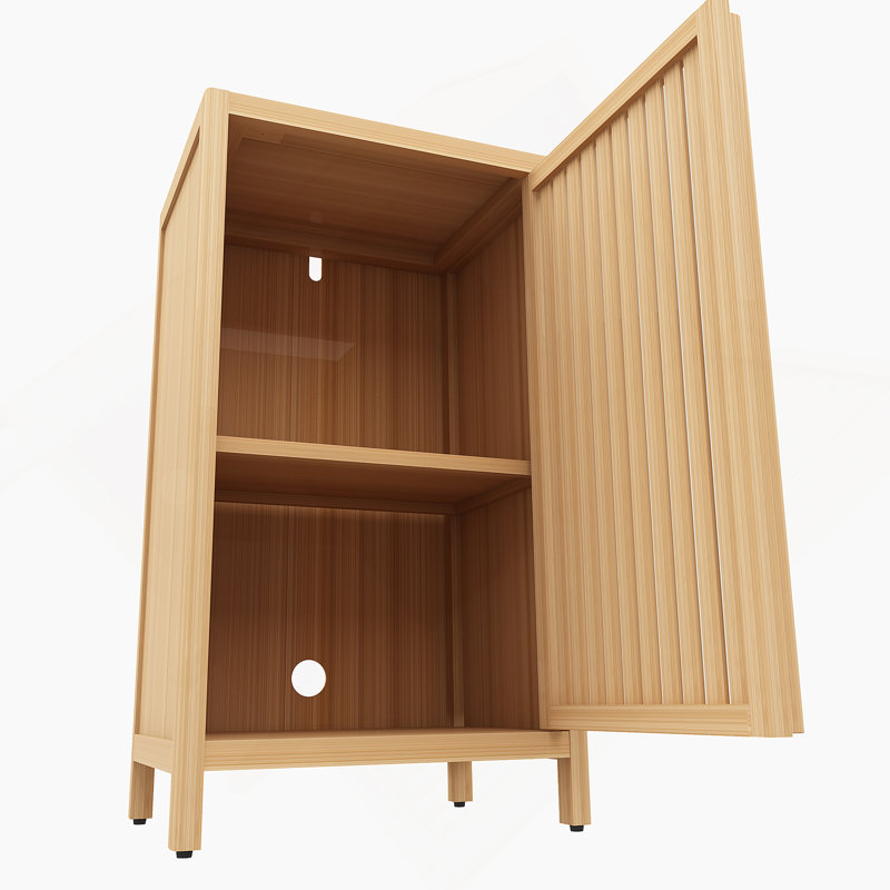 Bathroom Bamboo Storage Cabinet, Freestanding Floor Cabinet With Door