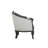E21820DB00584AB9A59374EA1BC8AFC7 Loveseat W/2 Pillows, Grey Linen & Dark Brown Finish - Agatho ( 1Pc/1Ctn )