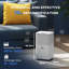 12L/Day White ABS Quiet Portable Dehumidifier, 2000ML Tank 3 Modes 24H Timer for Home Bedroom Basement Laundry