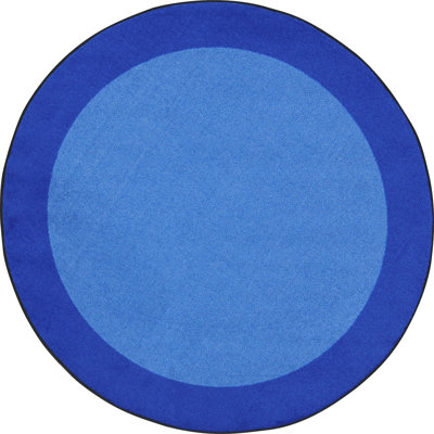 Tapis bleu en nylon touffeté à la machine