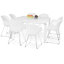 Velazquez Square 8 Person Training Table-1283540764-1283540765