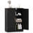 Floor Storage Cabinet Modern Storage Organizer with Adjustable Shelves &2 Doors-1777896575
