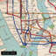 1954, carte de métro de New York, art mural sur papier-1919788321