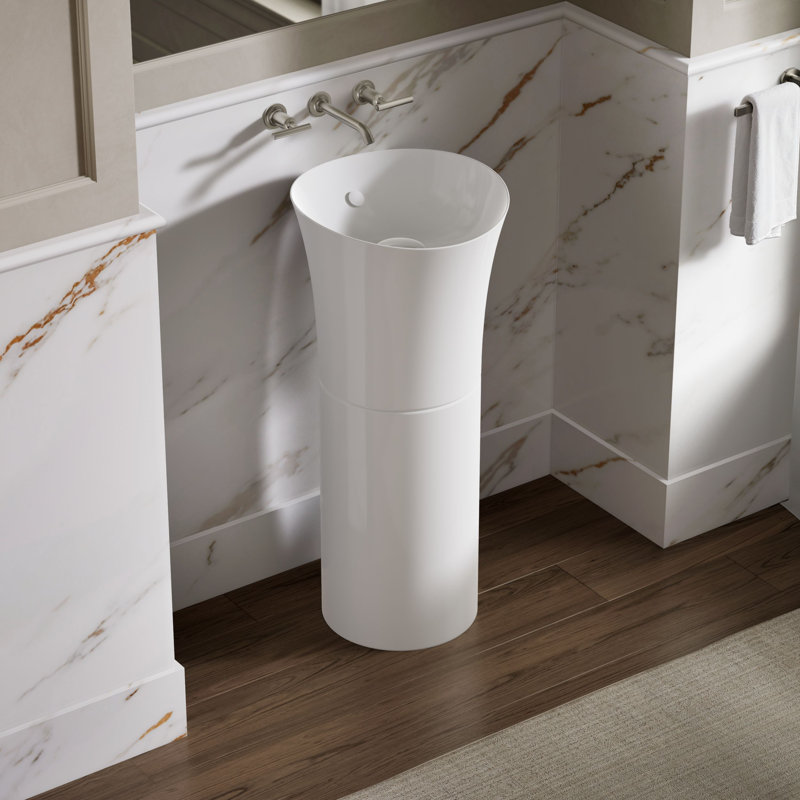 Veil Pedestal, White