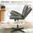 Armless Criss Cross Home Office Chair With Lumbar Pillow-1145169582
