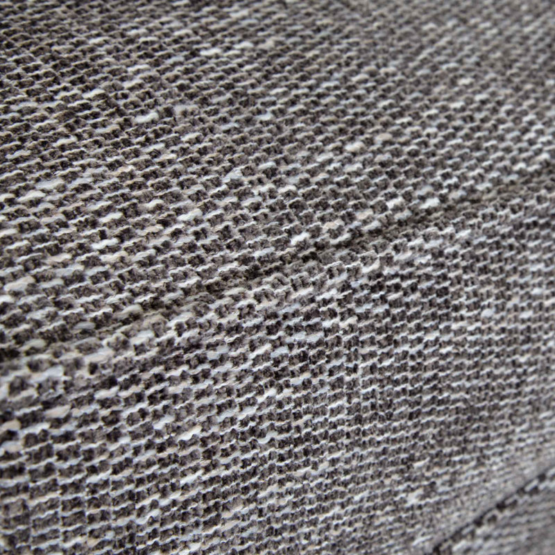 Joeseline Ottoman, Pewter Polyester Blend