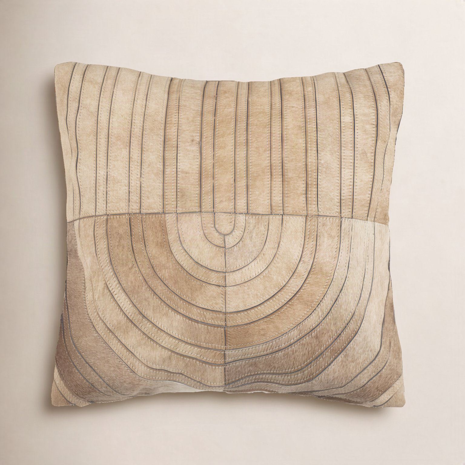 Evan 20" x 20" Cowhide Throw Pillow