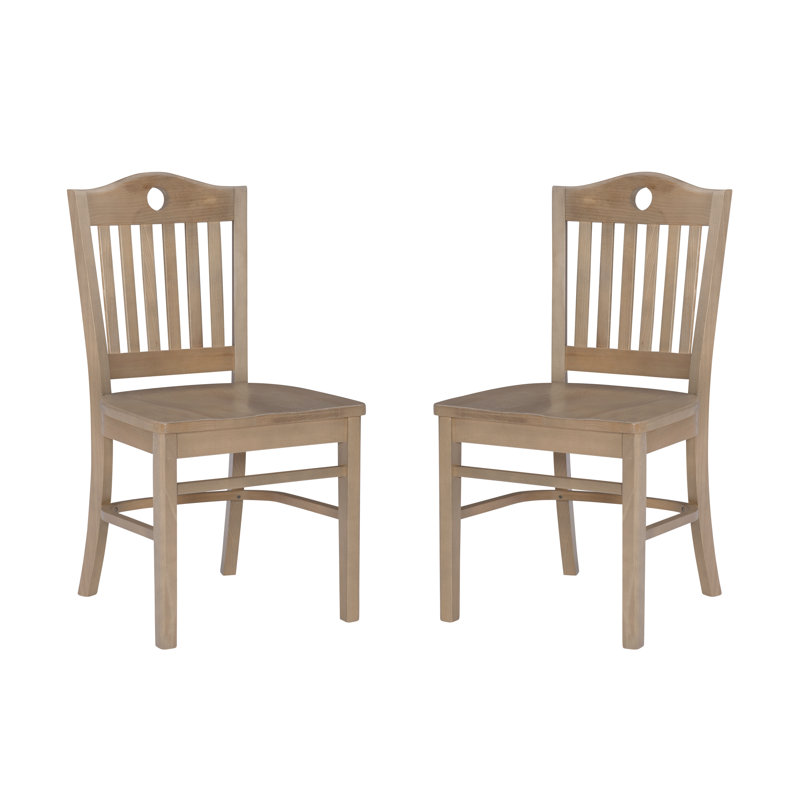 Chaise d'appoint Galeana, Naturel foncé