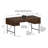 Greber Adjustable Metal Base Writing Desk