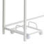 Bureau d'ordinateur en L gris et blanc