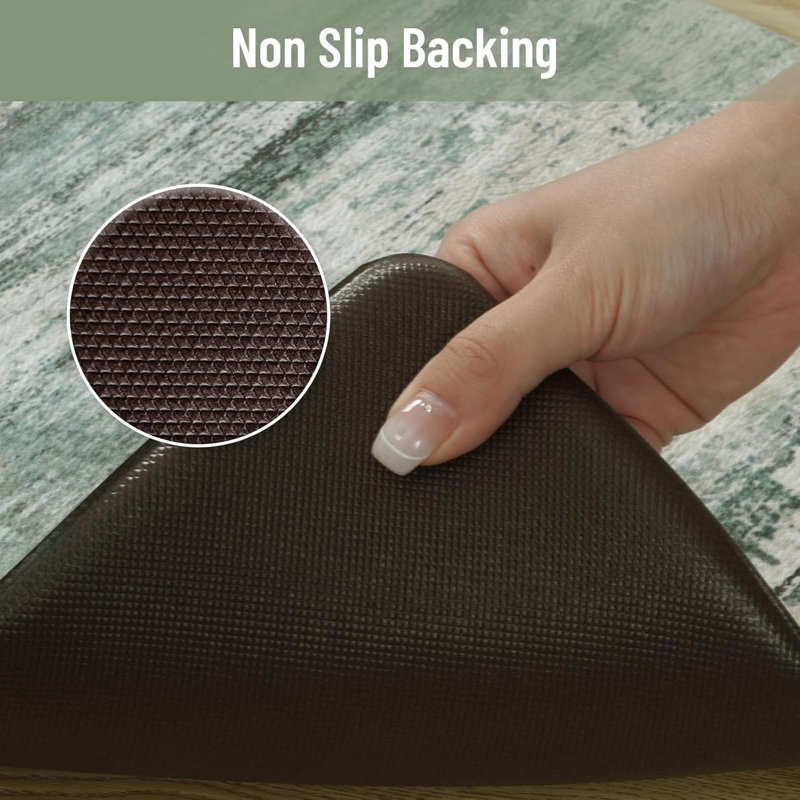 Ensemble de 2 tapis de cuisine anti-fatigue, Vert