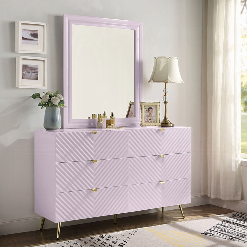 Miroir Gaines, Rose