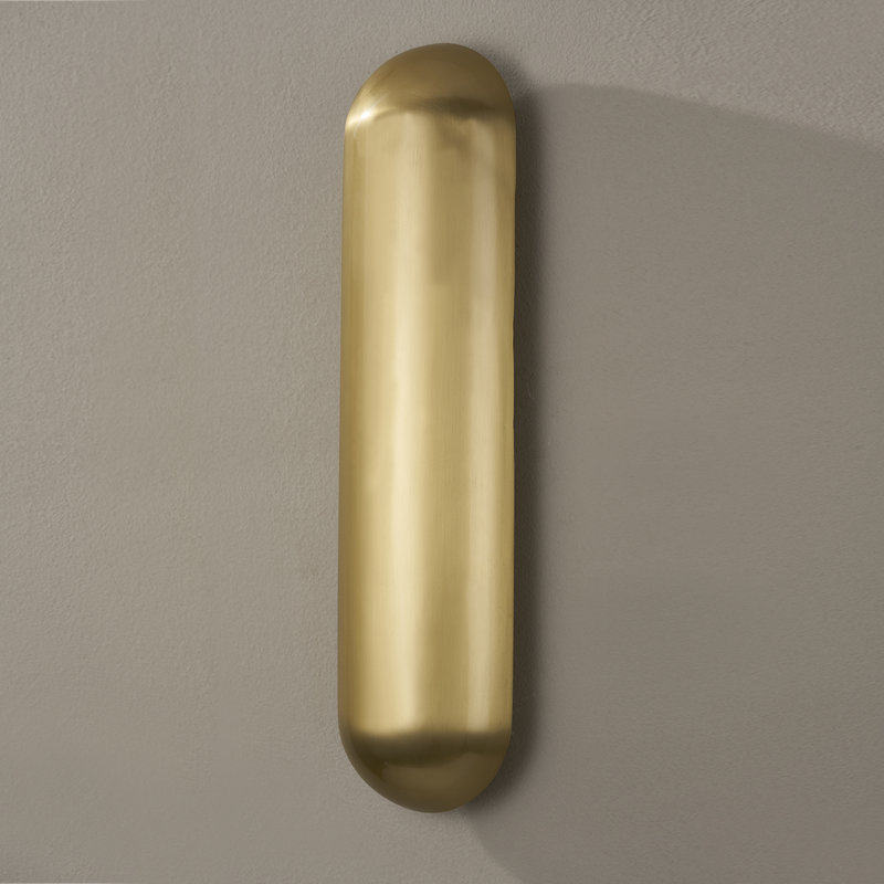 Wheeler 1 Light Wall Sconce, Aged Brass