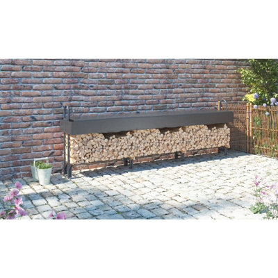 Jackson Heights 360cm W Metal Log Rack
