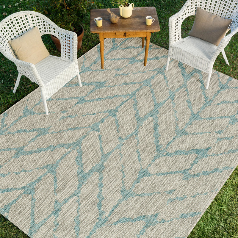 Tapis intérieur / extérieur Palila, Rectangle, de 3 pi 11 po x 5 pi 10 po