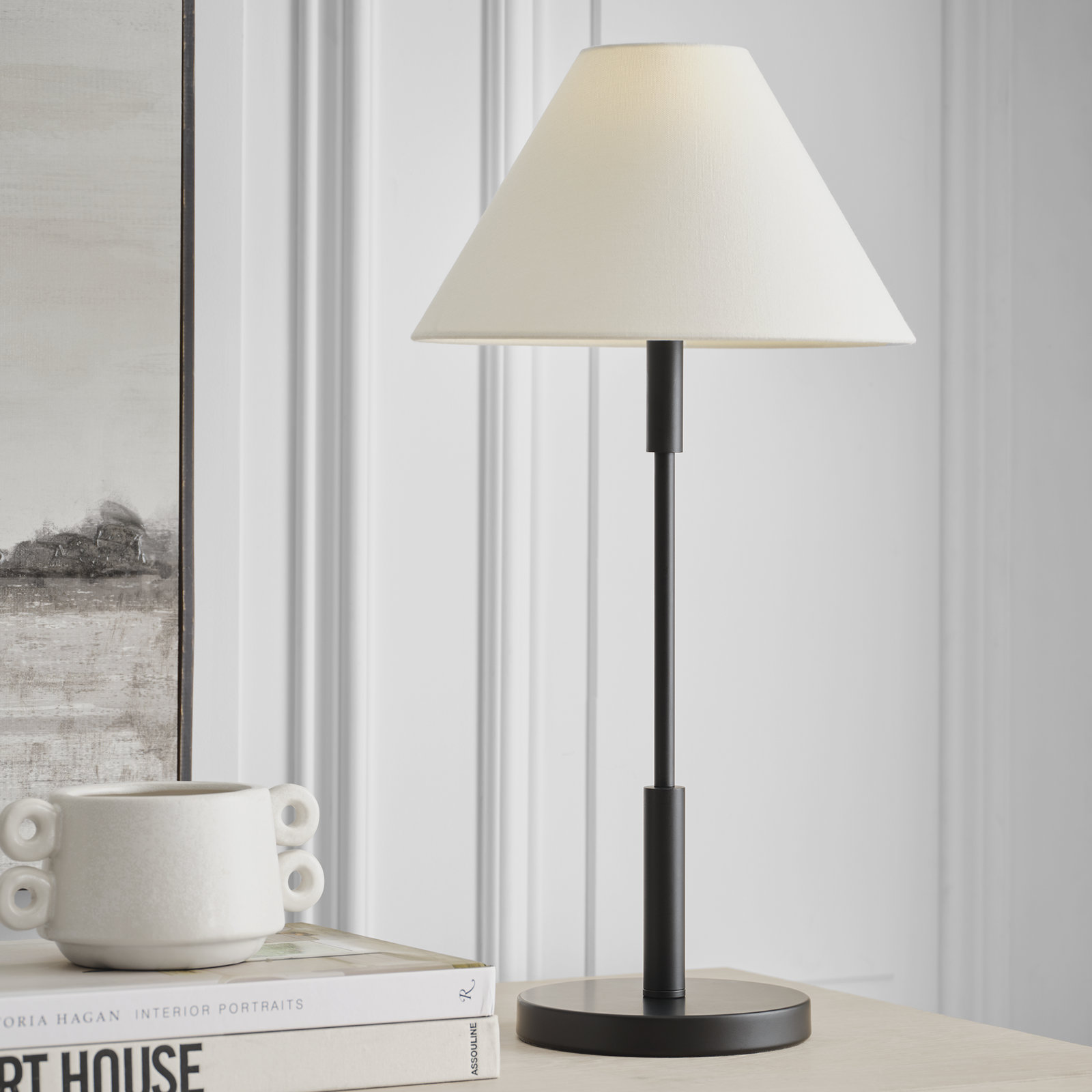 Porteau Table Lamp, Midnight Black
