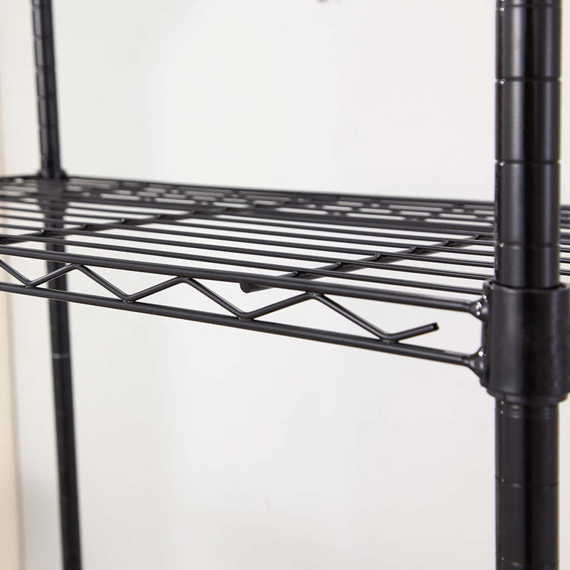 Étagère Brunhidis H 47 po x l 30 po x P 14 po, H 53 po x l 24 po x P 14 po, Noir