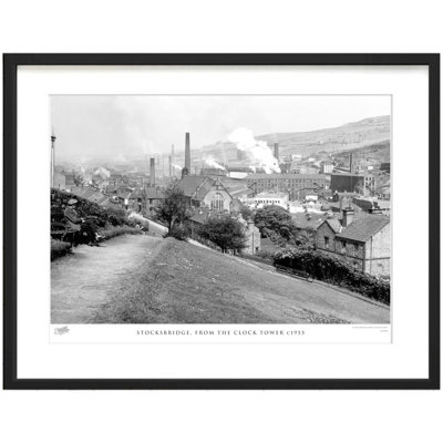Stocksbridge, from the Clock Tower C1955 1 Piece Single Picture Frame Wall Art