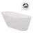 Shaia 66.9'' x 31.5'' Soaking Acrylic Bathtub