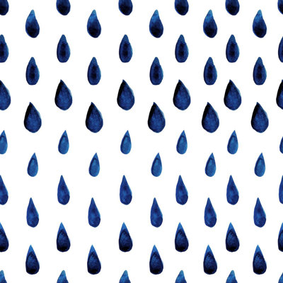 Rouleau de papier peint adhésif 8,5 pi x 24 po Arisleidy Raindrops