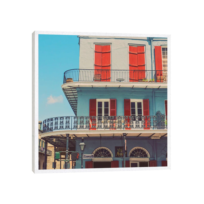 Two 1 Piece Wall Art on Canvas, 66.04cm H x 66.04cm W x 3.81cm D, White Framed