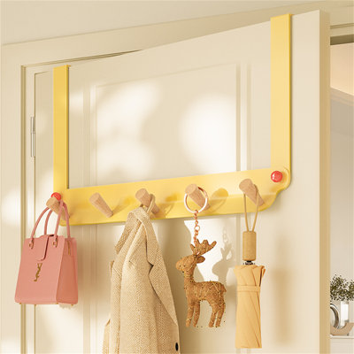Azemine Metal Freestanding 6 - Hook Wall Mounted Coat Rack