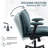 Adjustable Criss Cross Legged Office Chair, Swivel  Computer Desk Chair With Wheels-1466272258