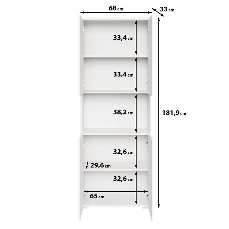 Tarcia Storage Cabinet, White