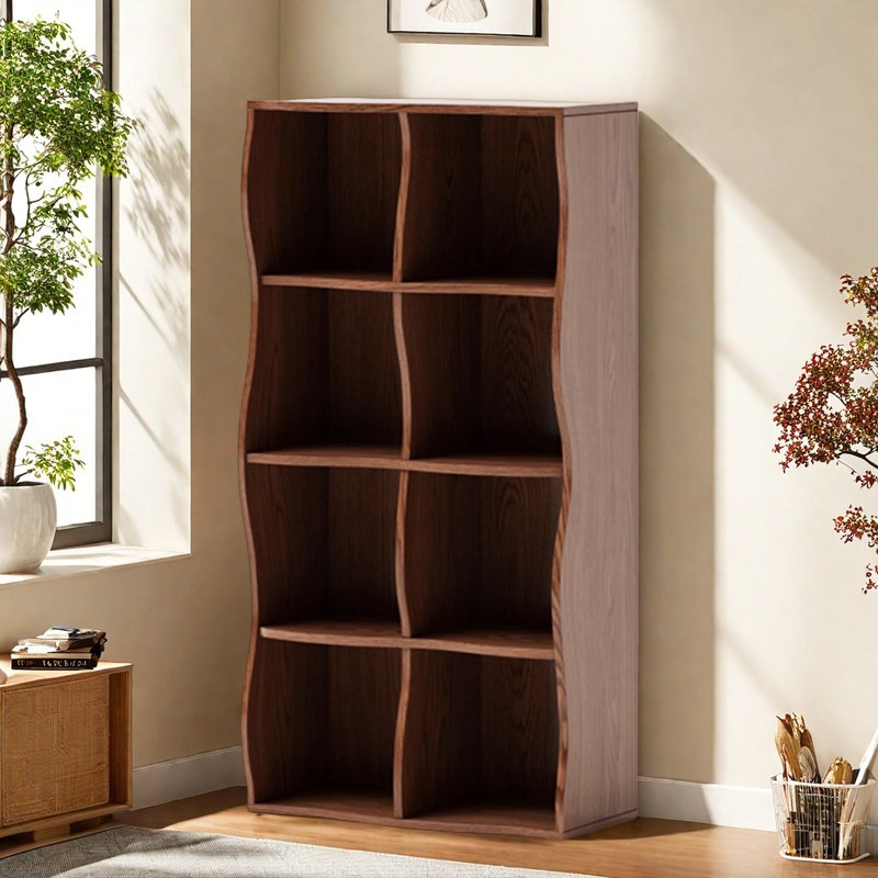 High-quality and practical bookcase, Dark Brown