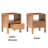 Sabbia Oslo 1-Drawer Solid Wood Nightstand-1117702639