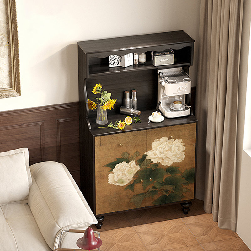 French style peony design multi-function sideboard