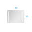 40 po L 30 po Grande armoire à pharmacie rectangulaire à surface en H H avec miroir en aluminium