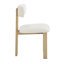 Ensemble de salle à manger 7 pièces, chaises de salle à manger rembourrées sans accoudoirs avec pieds en métal (ensemble de 6) + table de salle à manger en bois (naturel)-366890557