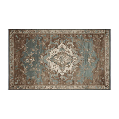 Machine Washable Gray Area Rug