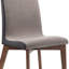 Chaise d’appoint rembourrée grise Abbie