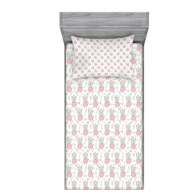 Microfiber Sheet Set, Twin Sheet Set with Fitted Sheet