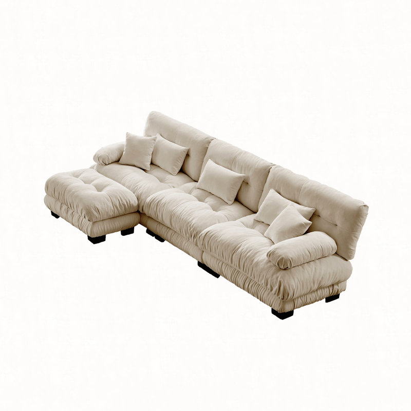 Canapé modulaire Luxury Luxury, Café clair